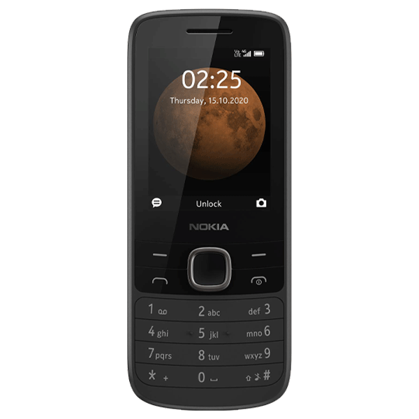 Good Refurbished Nokia 225 4G TA-1279 Dual Sim - Black - Unlocked