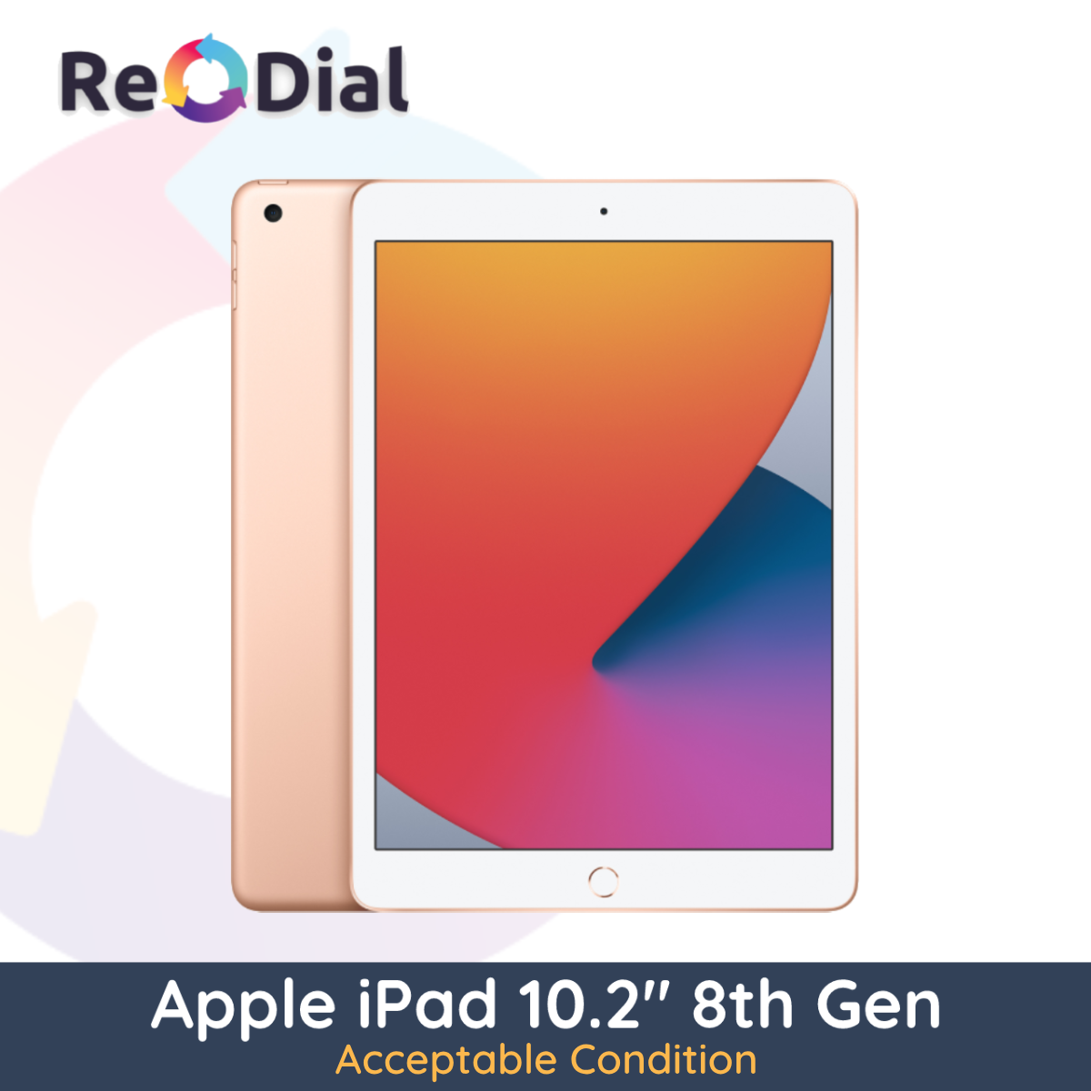 Apple iPad 10.2" 8th Gen (2020) Wi-Fi + Cellular - Acceptable Condition