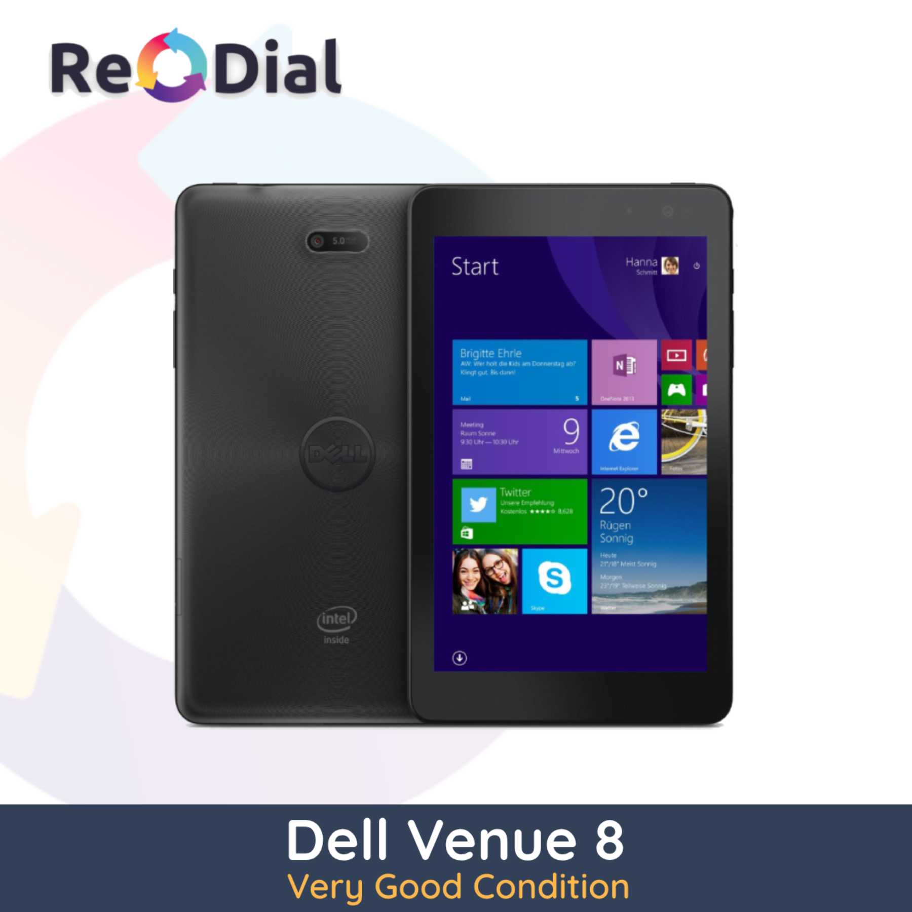 Dell Venue 8 Tablet 8" (2013) WiFi - Very Good Condition