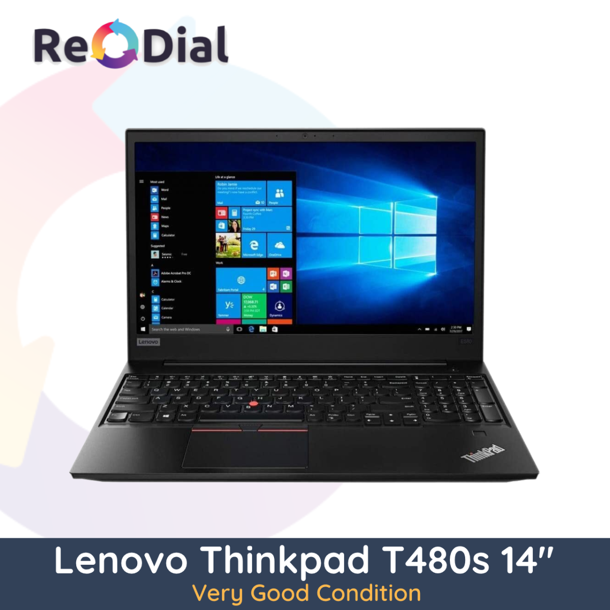 Lenovo ThinkPad T480s 14" i5-8350U 256GB 8GB RAM - Very Good Condition