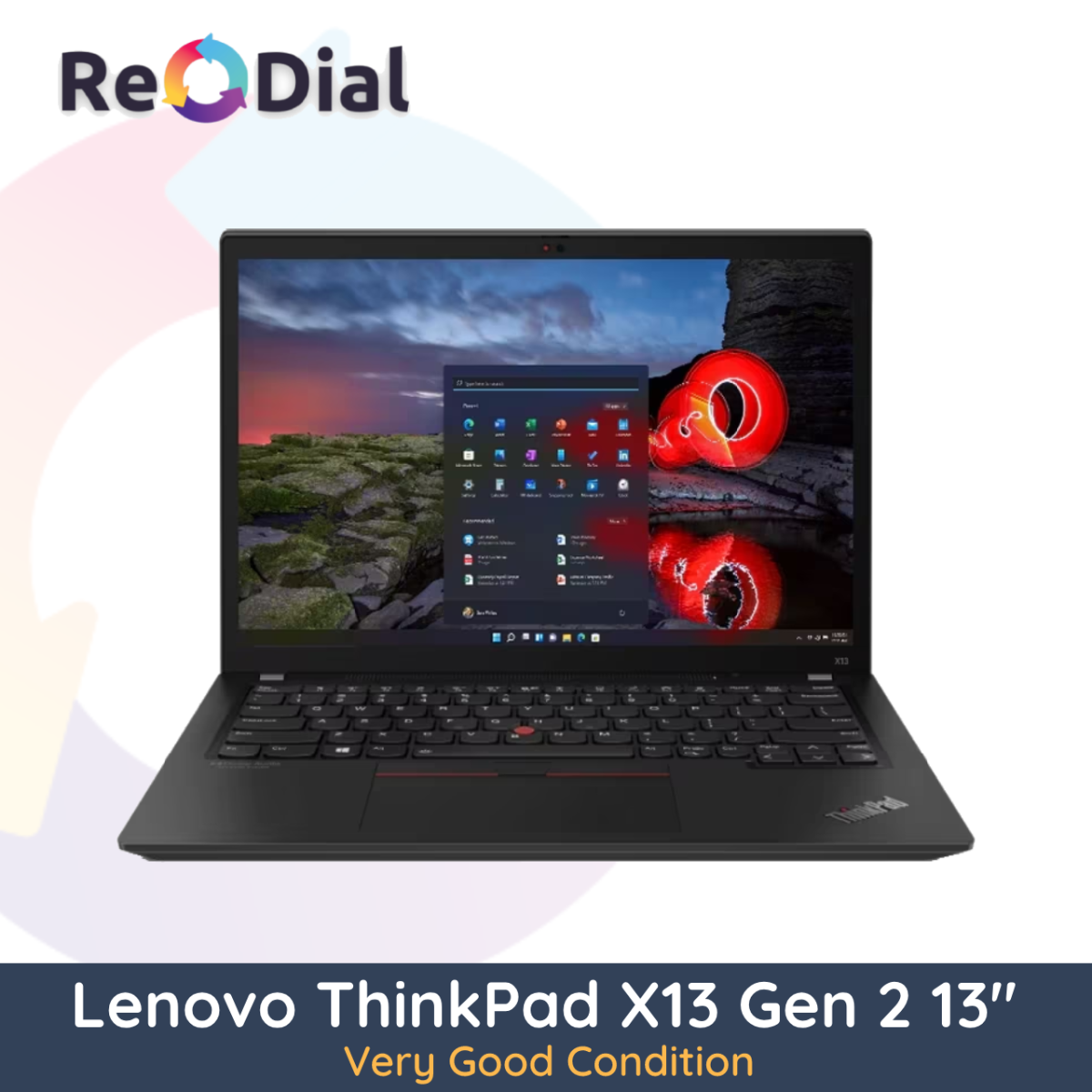 Lenovo ThinkPad X13 Gen 2 13" Laptop i5-1145G7 256GB 16GB RAM - Very Good Condition
