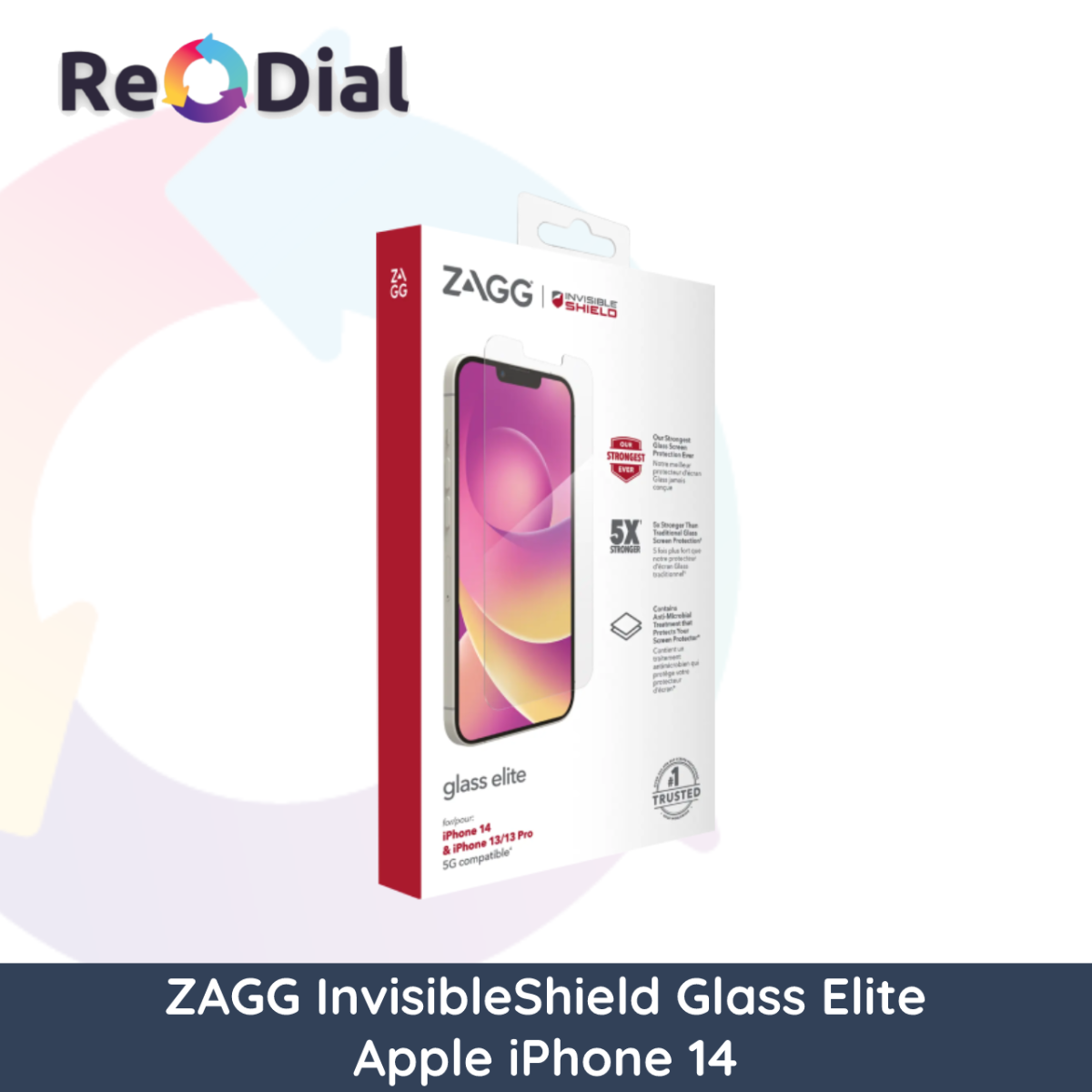 ZAGG InvisibleShield Glass Elite Screen Protector for Apple iPhone 14