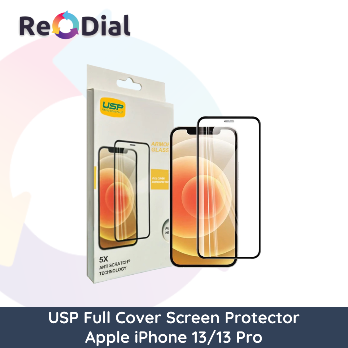 USP Full Cover Glass Screen Protector for Apple iPhone 13/13 Pro