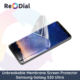 Unbreakable Membrane Screen Protector For Samsung Galaxy S20 Ultra