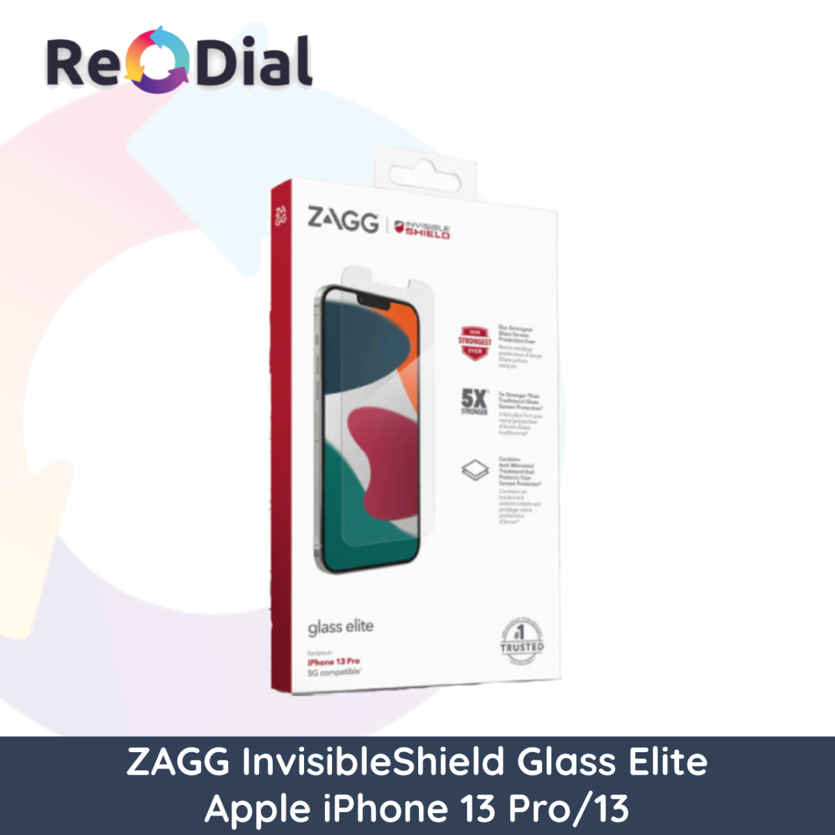 ZAGG InvisibleShield Glass Elite Screen Protector for Apple iPhone 13 Pro/13