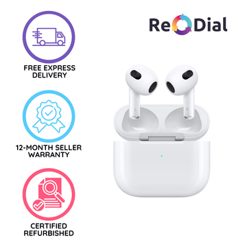 Apple AirPods (3rd generation) with Lightning Charging Case - Very Good Condition - ReDial