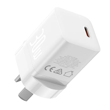 Brand New Baseus GaN5 Mini Fast Charger 1C 30W - Moon White - ReDial