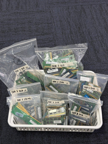 Bulk Lot 399x Used DDR2 & DDR3 RAM Sticks – Tested Working (Mixed 256MB–8GB) - ReDial