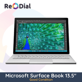 Good Refurbished Microsoft Surface Book 13.5" i7 - 6600U - Windows 10 - ReDial