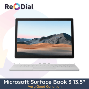 Good Refurbished Microsoft Surface Book 3 13.5" i7 - 1065G7 256Gb 16Gb Ram - Windows 11 Pro - ReDial