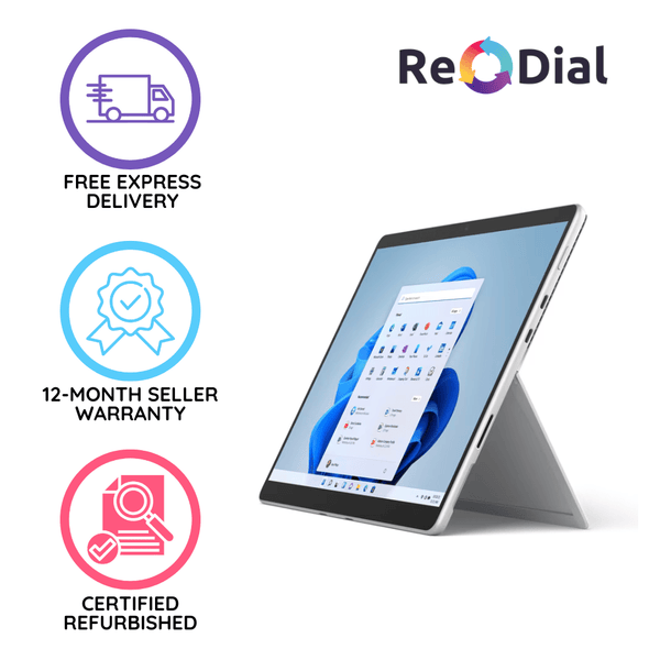 Good Refurbished Microsoft Surface Pro 8 Intel Core i5 - 1145G7 - Silver - ReDial