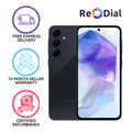 Good Refurbished Samsung Galaxy A35 5G 128Gb 6Gb Ram - Awesome Navy - ReDial