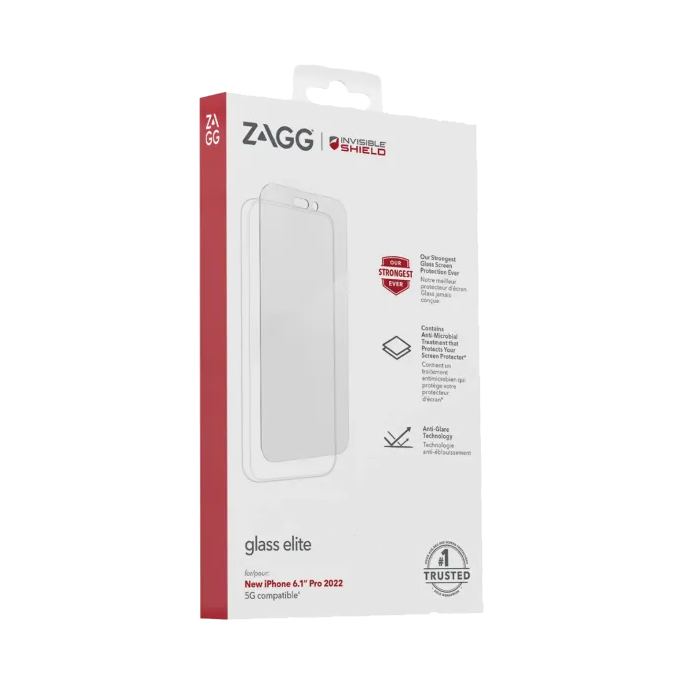 ZAGG InvisibleShield Glass Elite Screen Protector for Apple iPhone 14 Pro