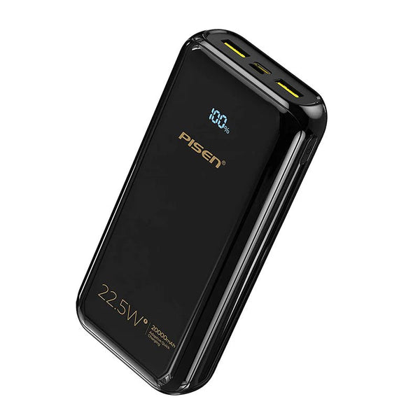 Pisen PD QC 3.0 Fast Charging Power Bank 22.5W 20k (20000mAh) with LED Display | Brand New - ReDial