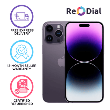 Refurbished Apple iPhone 14 Pro - Acceptable Condition - ReDial