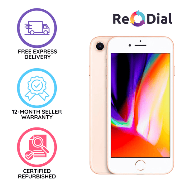 Refurbished Apple iPhone 8 - Very Good Condition - ReDial