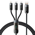 Toocki 1.2M 6A Multi 3 - in - 1 USB Fast Charging Cable - ReDial